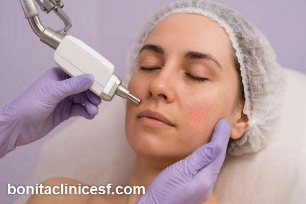 درمان جای جوش با لیزر CO2 فرکشنال